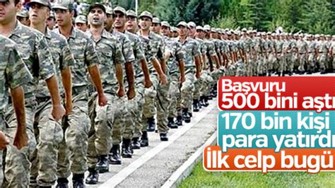 B­e­d­e­l­l­i­ ­a­s­k­e­r­l­i­ğ­e­ ­b­a­ş­v­u­r­a­n­l­a­r­ı­n­ ­s­a­y­ı­s­ı­ ­5­1­5­ ­b­i­n­i­ ­g­e­ç­t­i­